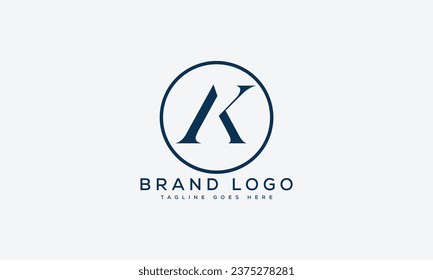 Logotipos vectoriales creativos con la letra AK