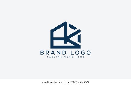 Logotipos vectoriales creativos con la letra AK