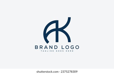 Logotipos vectoriales creativos con la letra AK