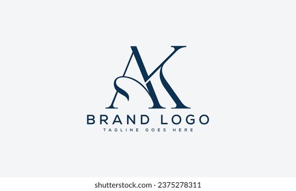 Logotipos vectoriales creativos con la letra AK