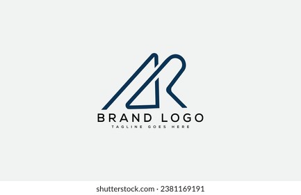 Creative vector logos with the letter AR