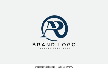Creative vector logos with the letter AR