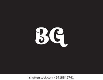Logotipos vectoriales creativos con la letra BG