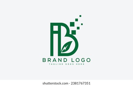 Logotipos vectoriales creativos con la letra BI