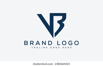 Creative vector logos with the letter BV