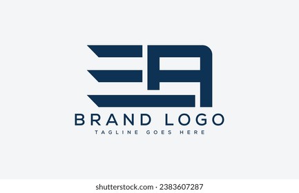 Logotipos vectoriales creativos con la letra EA
