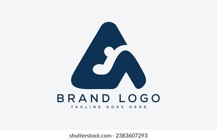 Creative vector logos with the letter EA