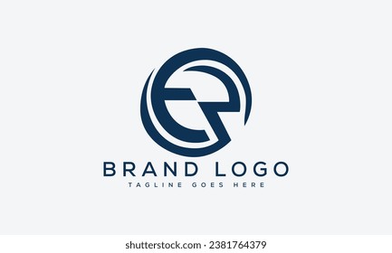 Creative vector logos with the letter ER