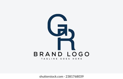 Logotipos vectoriales creativos con la letra GR