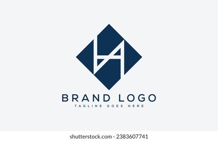 Creative vector logos with the letter HA