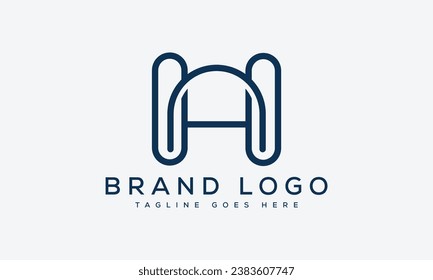 Creative vector logos with the letter HA