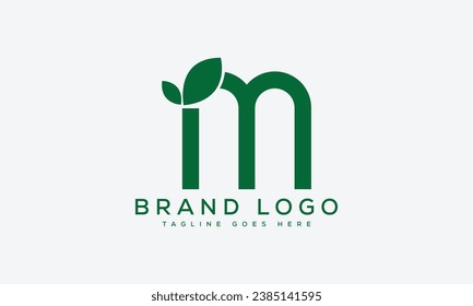 Creative vector logos with the letter IM