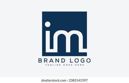 Creative vector logos with the letter IM