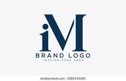 Creative vector logos with the letter IM