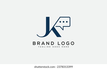 Creative vector logos with the letter JK