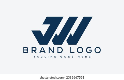 Creative vector logos with the letter JW