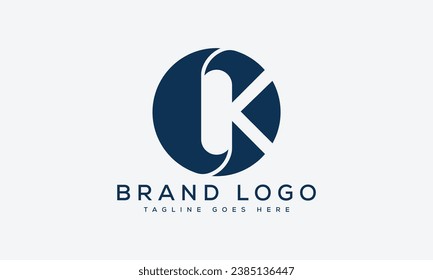 Creative vector logos with the letter OK