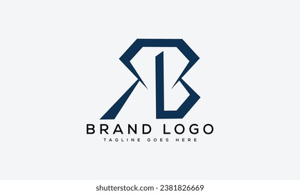 Logotipos vectoriales creativos con la letra RB