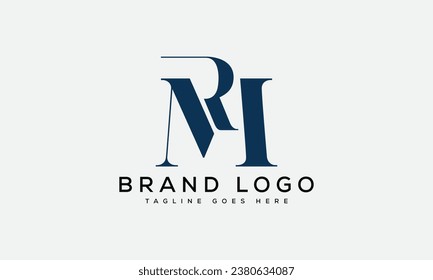 Creative vector logos with the letter RM