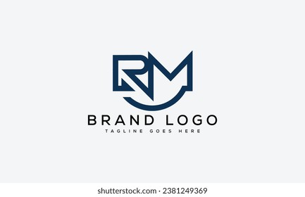 Creative vector logos with the letter RM
