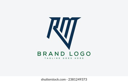 Creative vector logos with the letter RM