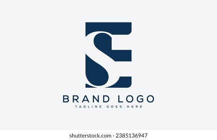 Creative vector logos with the letter SE