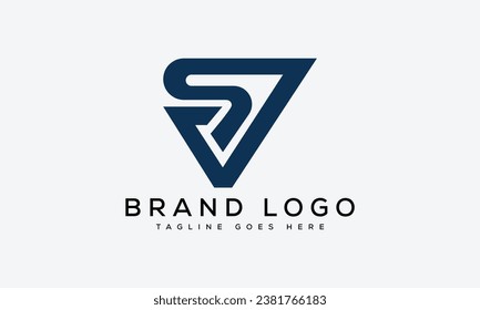 Creative vector logos with the letter SV