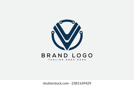 Creative vector logos with the letter V