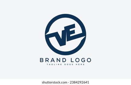 Creative vector logos with the letter VE