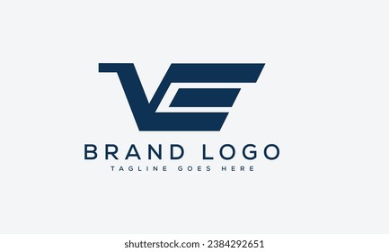Creative vector logos with the letter VE