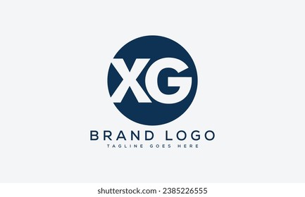 Kreative Vektorlogos mit dem Buchstaben XG