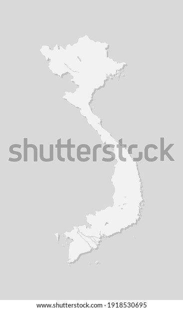 Creative vector map country Vietnam divided on\
regions isolated on background. Template concept for travel,\
pattern, report, infographic, backdrop. Asia abstract silhouette\
sign.