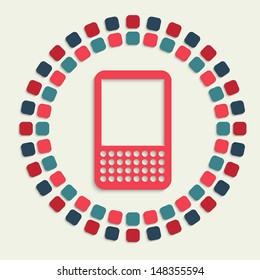 creative vector mosaic icon