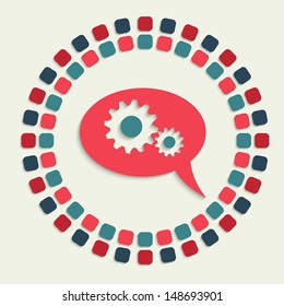 creative vector mosaic icon