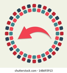 creative vector mosaic icon