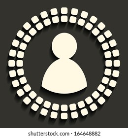 creative vector mosaic icon