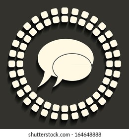 creative vector mosaic icon