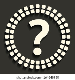 creative vector mosaic icon