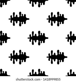 creative vector pattern with black blots