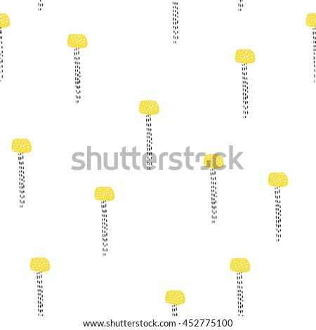 Creative vector pattern with extraordinary abstract shapes and dots