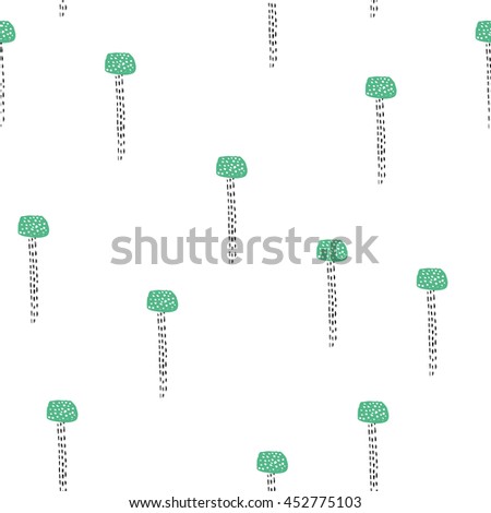 Creative vector pattern with extraordinary abstract shapes and dots