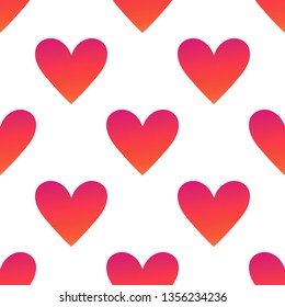 creative vector pattern of love hearts for design for the holiday of saint valentine's day