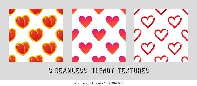creative vector pattern of love hearts for design for the holiday of saint valentine's day
