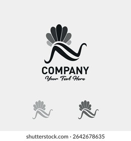 Creative Vetor Pearl Shell Logo Design Template.  