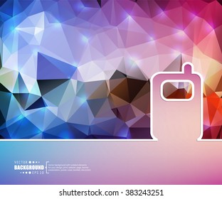 Creative vector phone. Art illustration template background. For presentation, layout, brochure, logo, page, print, banner, poster, cover, booklet, business infographic, wallpaper, sign, flyer.