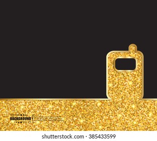 Creative vector phone. Art illustration template background. For presentation, layout, brochure, logo, page, print, banner, poster, cover, booklet, business infographic, wallpaper, sign, flyer.