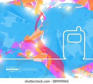 Creative vector phone. Art illustration template background. For presentation, layout, brochure, logo, page, print, banner, poster, cover, booklet, business infographic, wallpaper, sign, flyer.