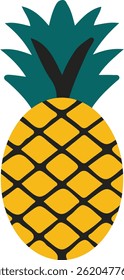  Creative Vector Pineapple Designs for Your Summer Projects , Vector Pineapple Illustrations for Fun and Vibrant Designs , Vector Pineapple Designs , Colorful Vector Pineapple Illustrations