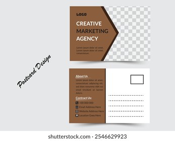 Creative Vector Post Card Design