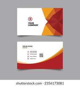 Creative vector professional business card template